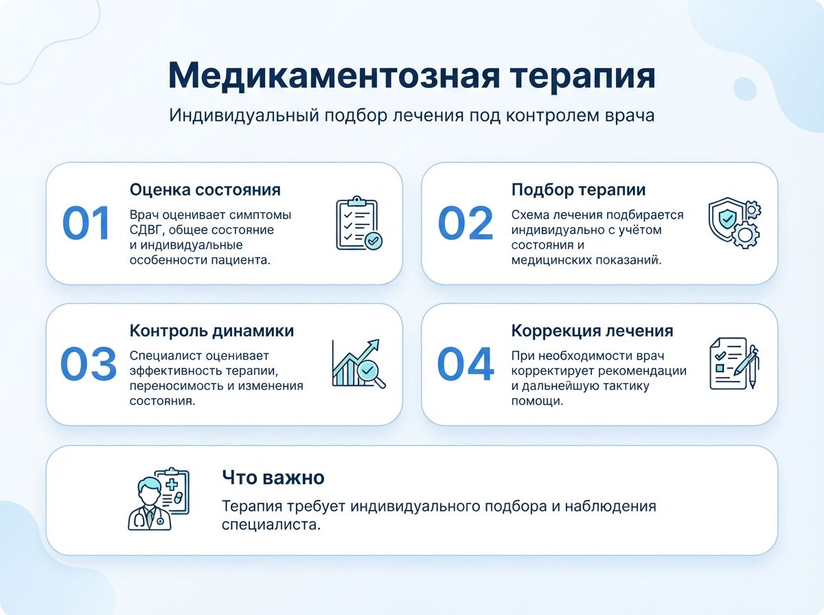 Лечение СДВГ в Новой Ляле у детей и взрослыхинфографика